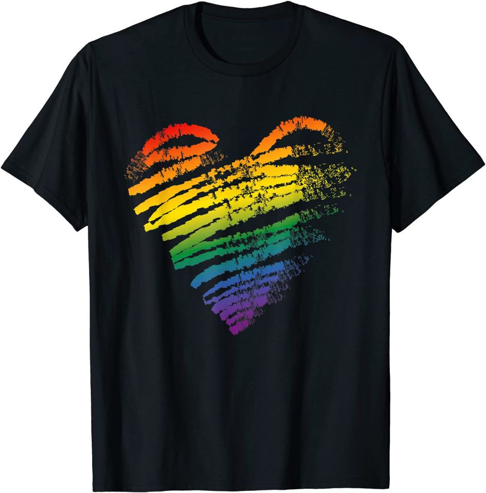 Lgbt Gay Pride Heart Flag Pride Month T-Shirt