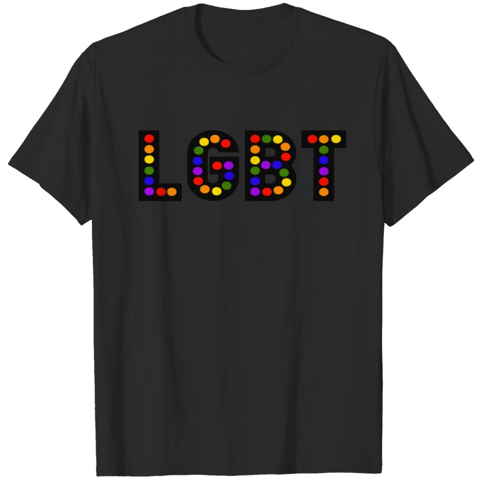 Lgbt Gay Pride Lettering Rainbow Show T-Shirt