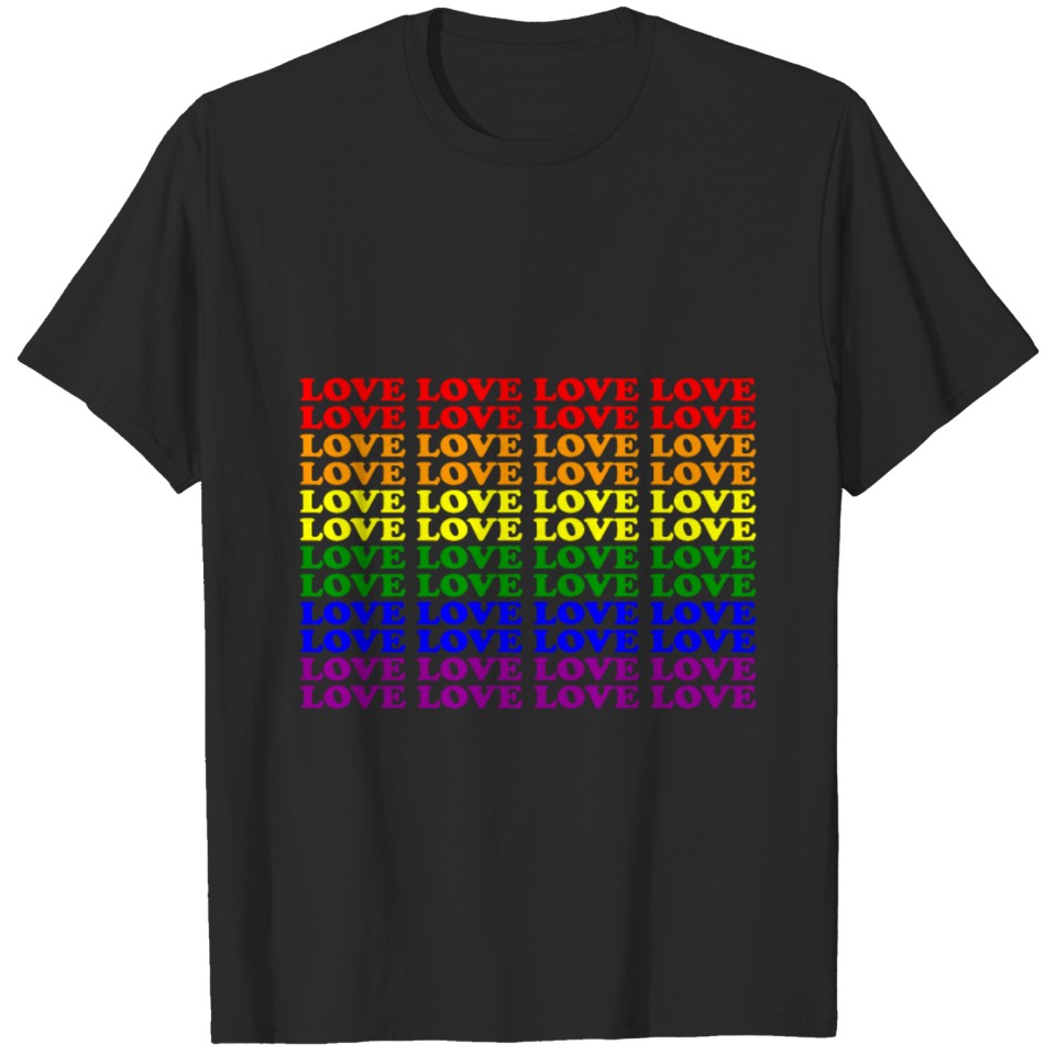 Lgbt Gay Pride Love Rainbow T-Shirt