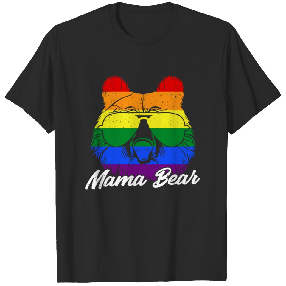 Lgbt Gay Pride Mama Bear T-Shirt