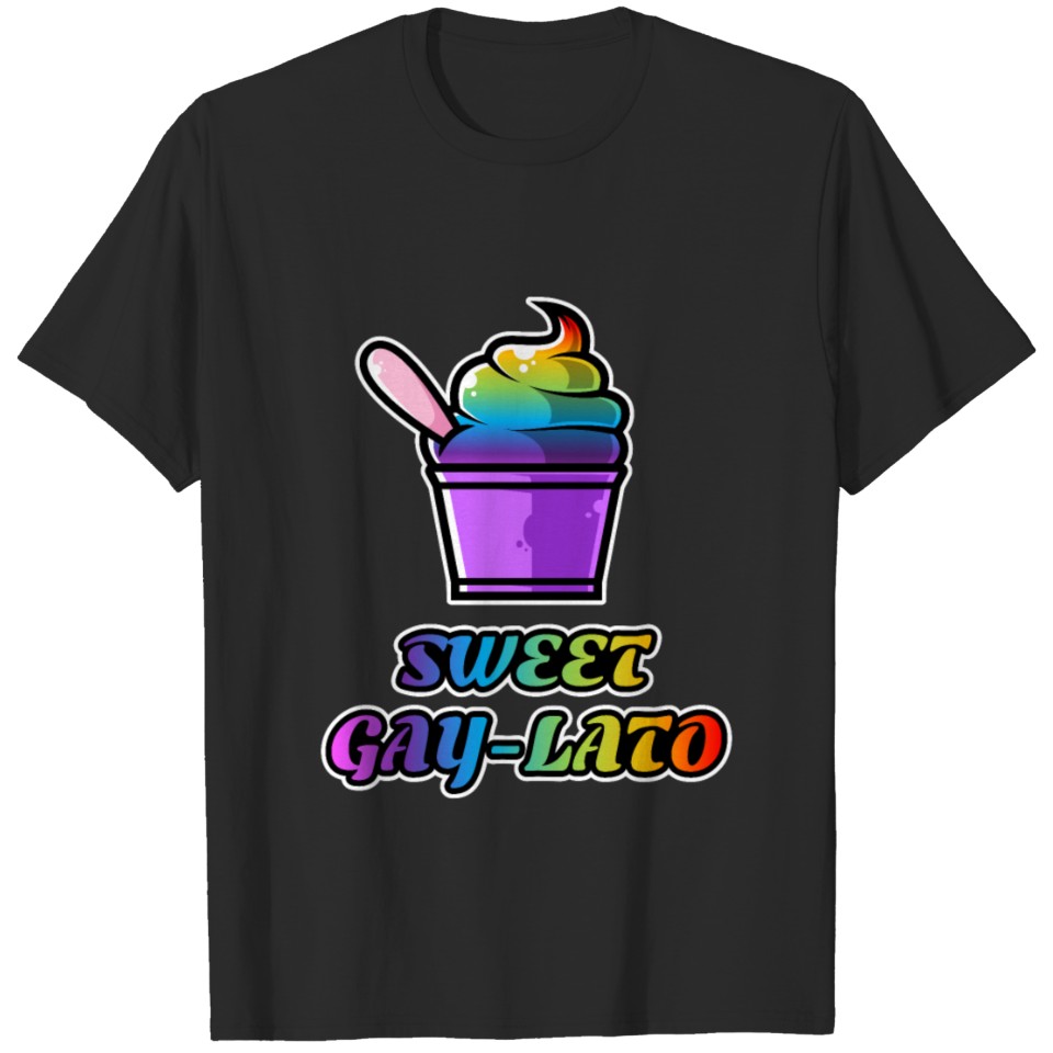 Lgbt Gay Pride Outfit For A Ice Cream Lover T-Shirt