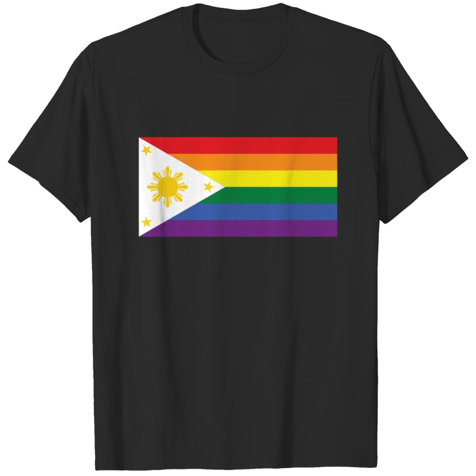 Lgbt Gay Pride Rainbow Filipino Flag T-Shirt