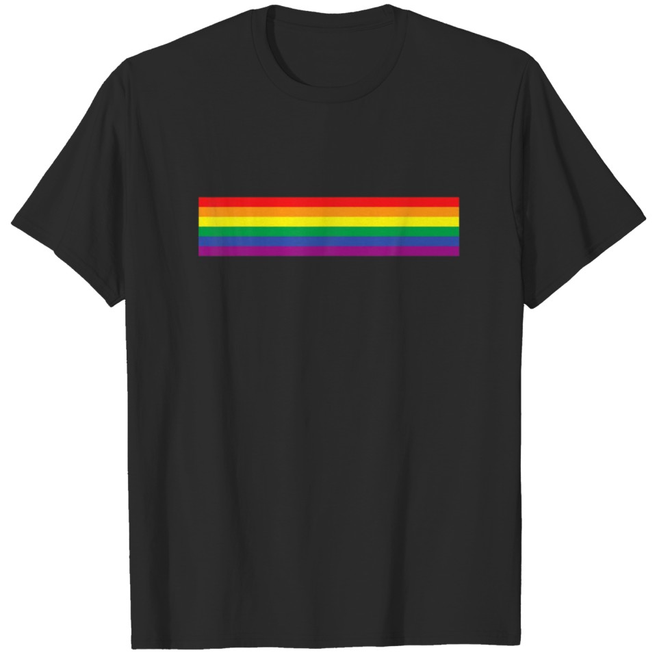 Lgbt Gay Pride Rainbow Flag 6-Striped T-Shirt