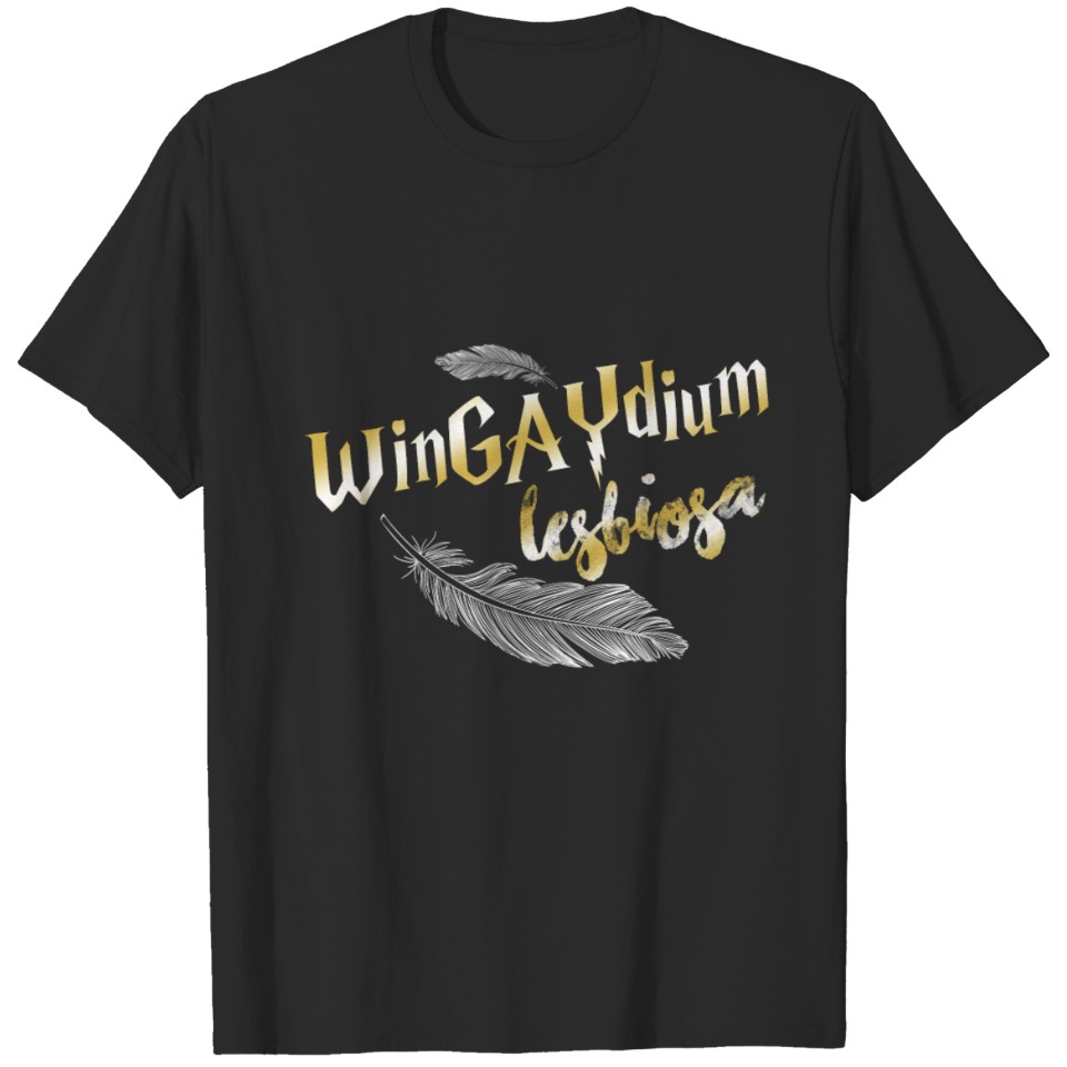Lgbt, Gay Pride Wingaydium Lesbiosa T-Shirt