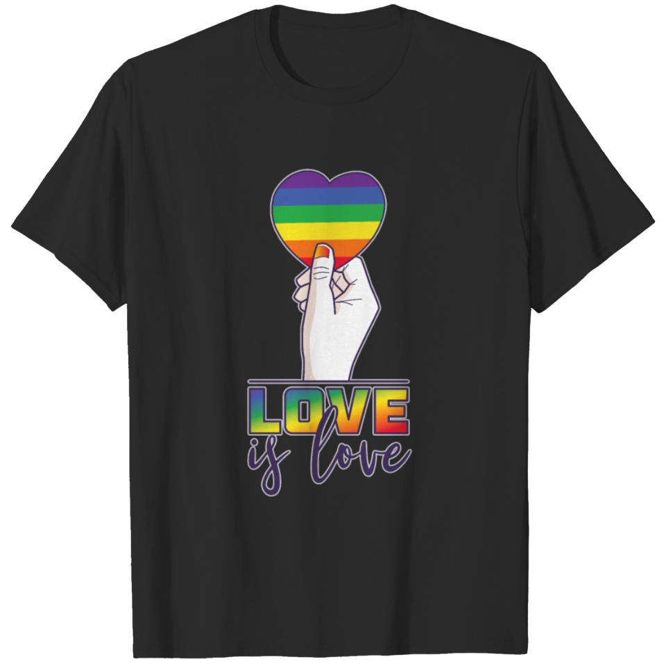 Lgbt Gay Transgender Loveislove Gaypride Lesbi T-Shirt