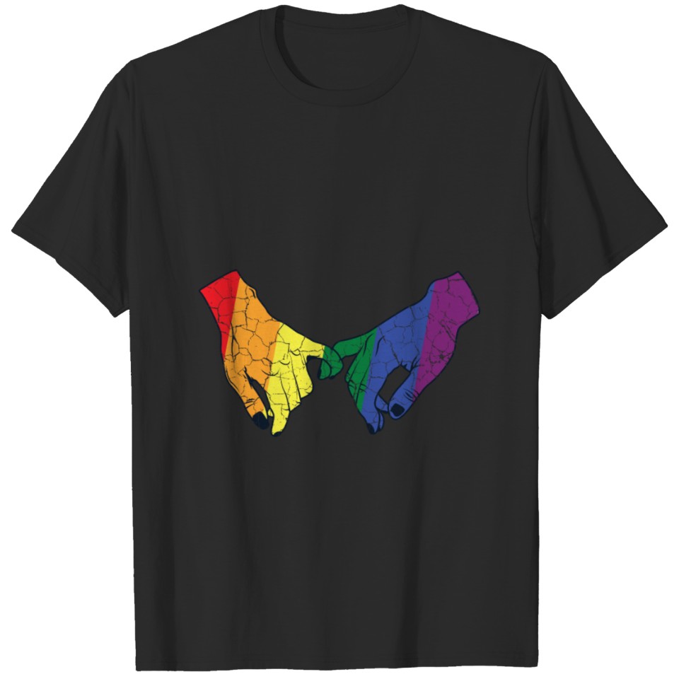 Lgbt Gaypride Hands Couple Love Relationship Gift T-Shirt