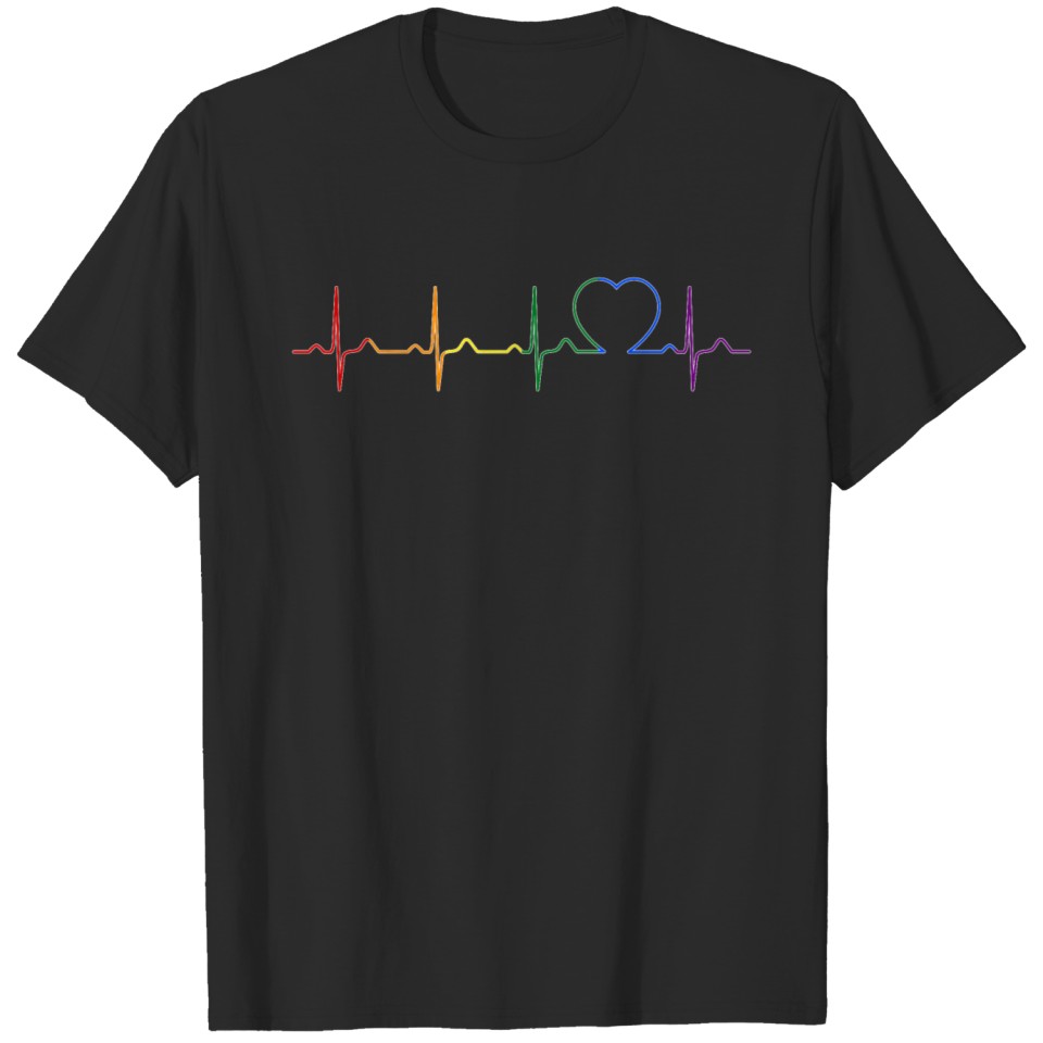 Lgbt Heartbeat Gay Pride - Lgbtq T-Shirt