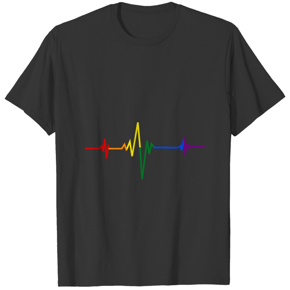 Lgbt Heartbeat Lesbian Pride T Shirts