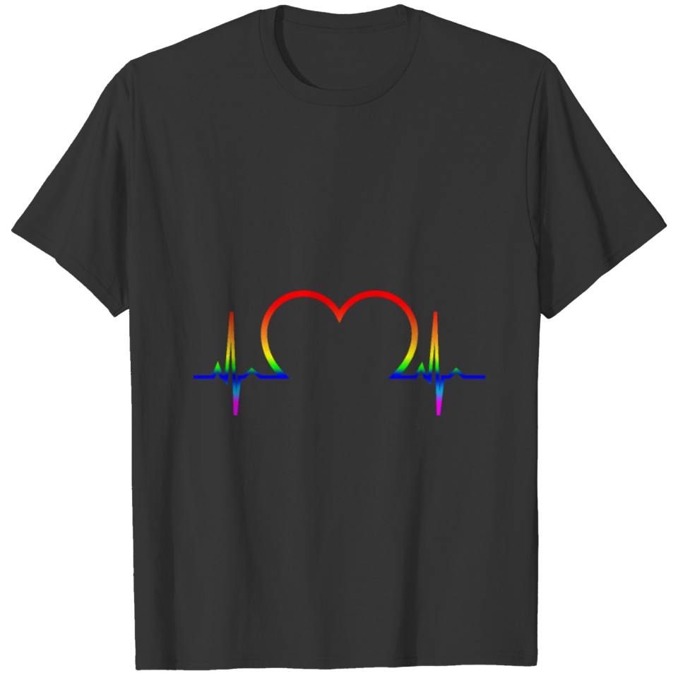 Lgbt Heartbeat T Shirts