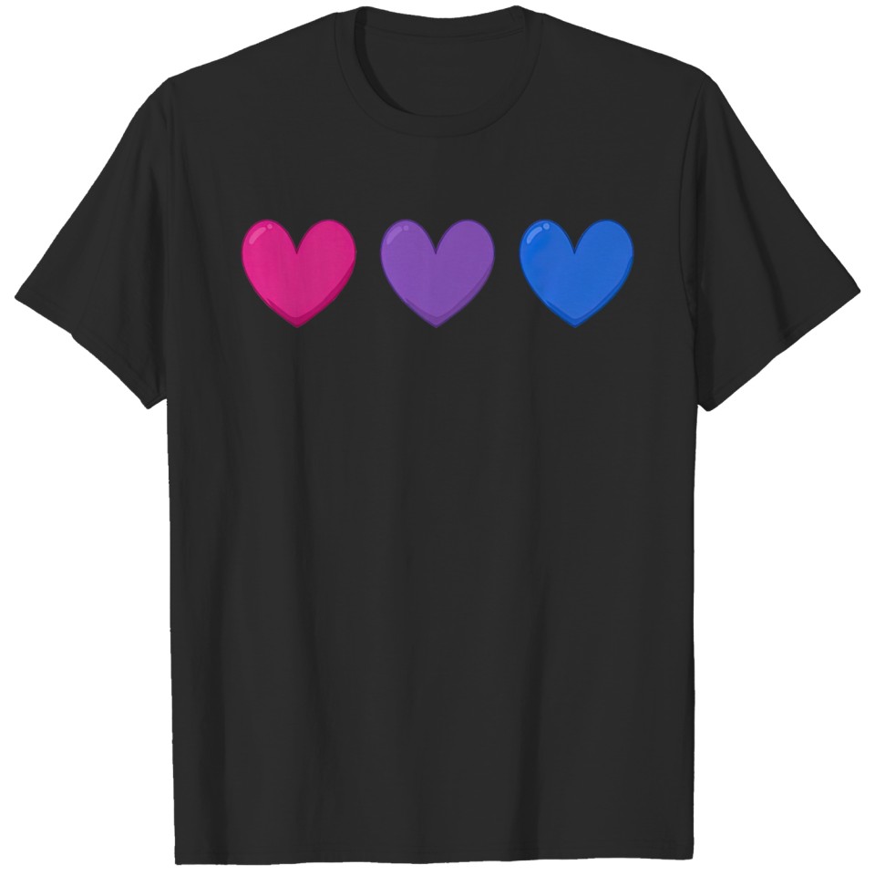 Lgbt Hearts Bi Pride T T-Shirt