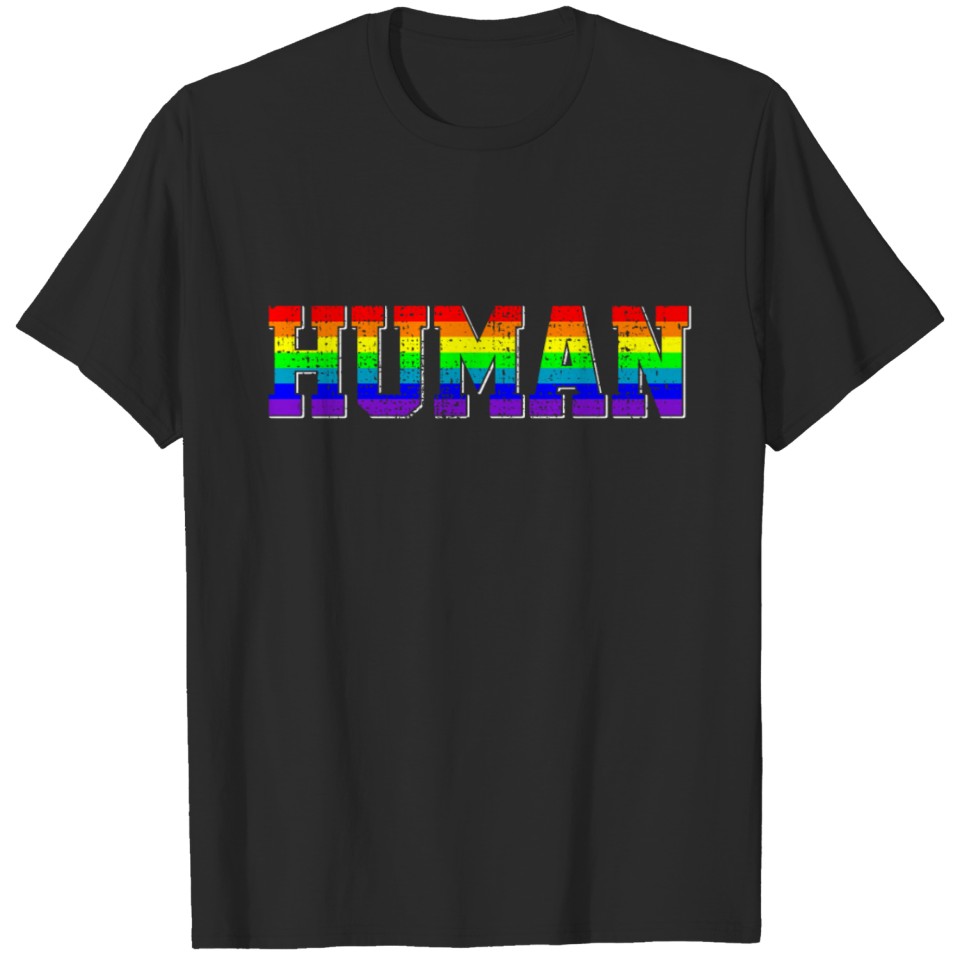 Lgbt Human Rainbow Flag T-Shirt