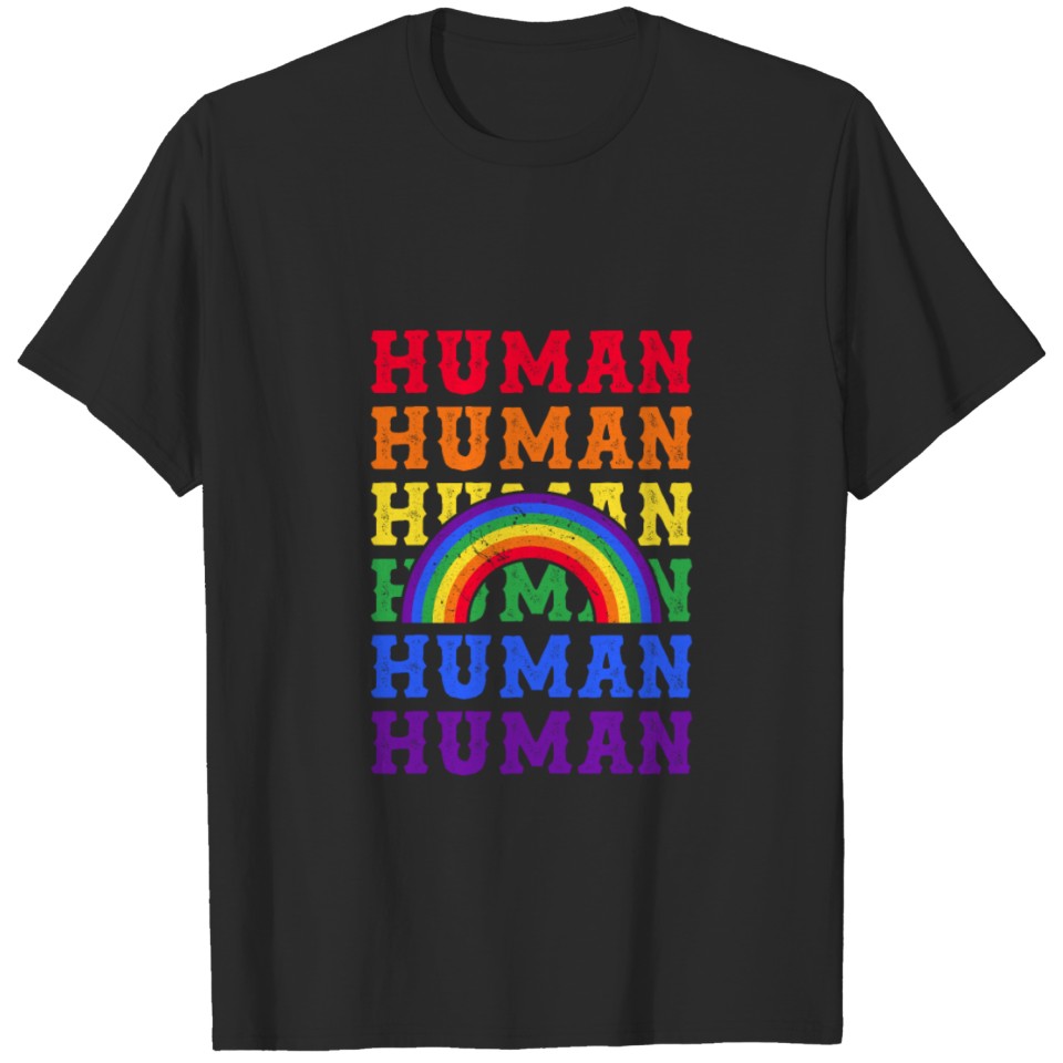 Lgbt Human Rainbow T-Shirt