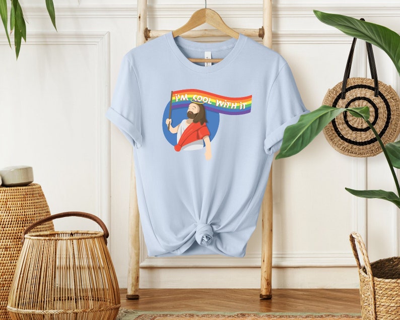 LGBT Jesus Shirt, Pride Jesus Shirt, LGBT Tee, Pride Shirt, Rainbow Pride Shirt, Gay Pride Tshirt, Funny Jesus Shirt, Funny Pride Shirt