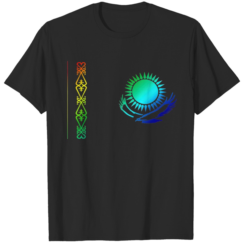 Lgbt Kazakh Flag Rainbow Flag Kazakhstan T T-Shirt