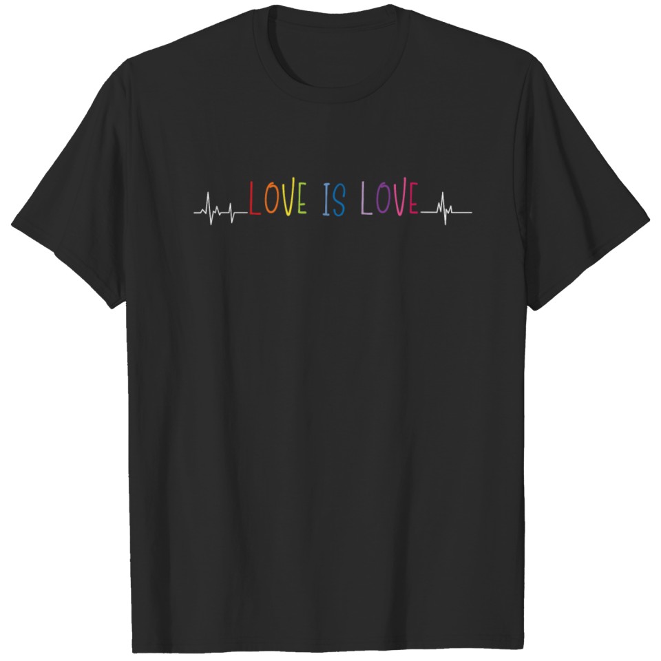 Lgbt Lesbian Bisexual Trans Heartbeat Cool Gift T-Shirt