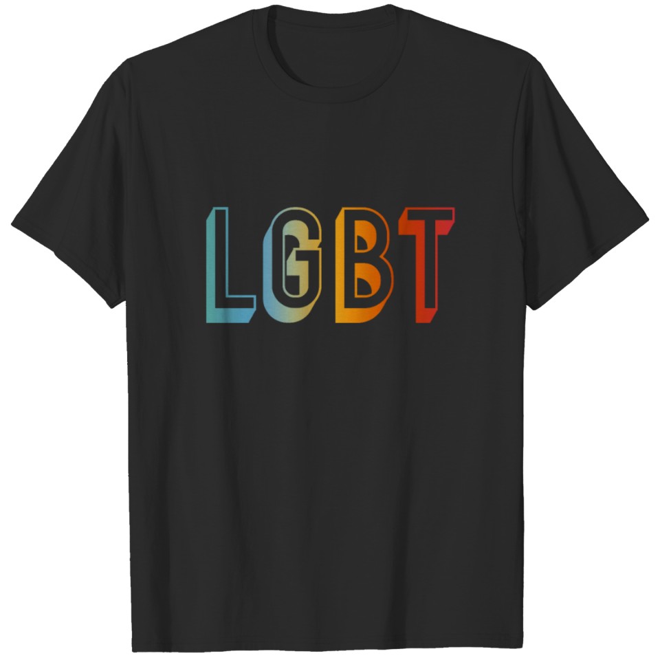 Lgbt - Lesbian Gay Bisexual Transgender - Rainbow T-Shirt