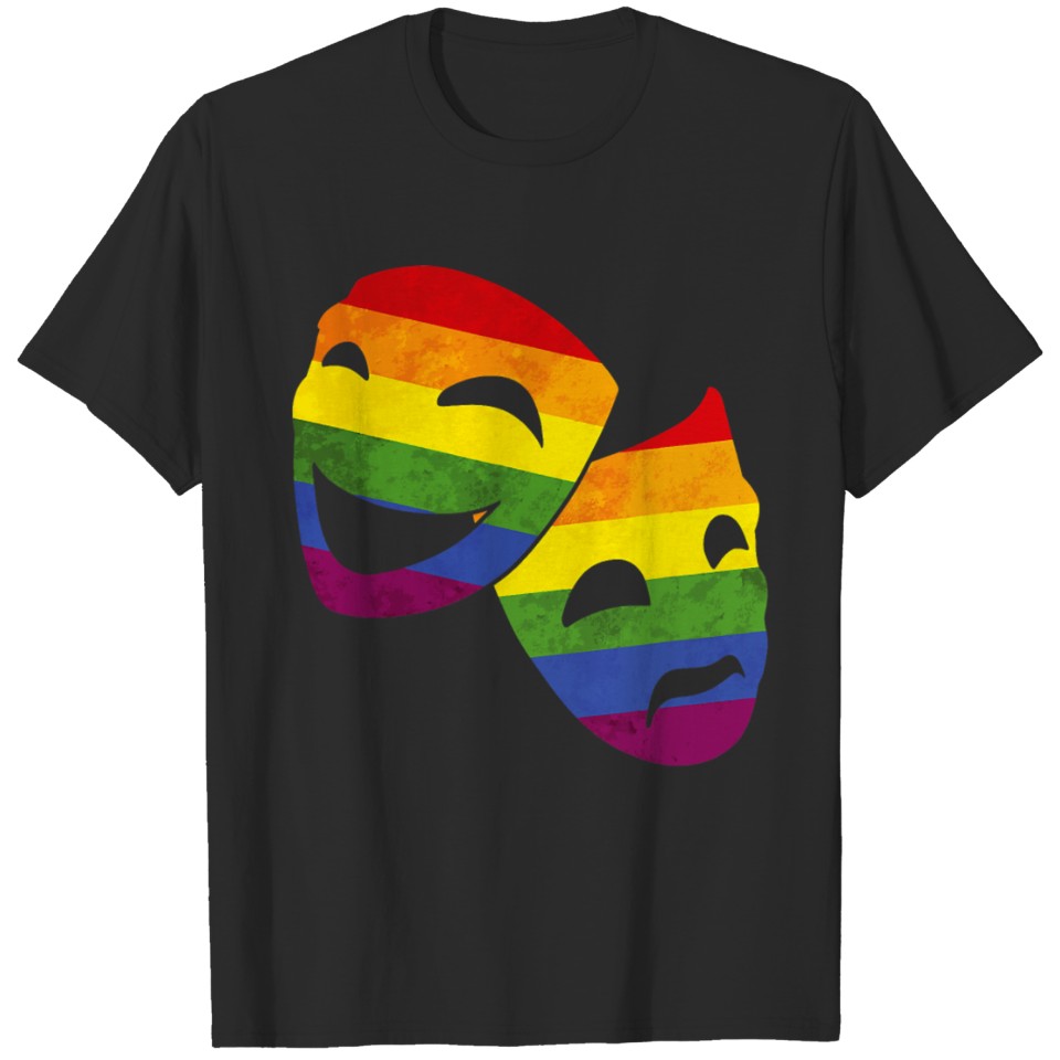 Lgbt Lgbtq Queer Actor Actress Rainbow Theatrical T-Shirt