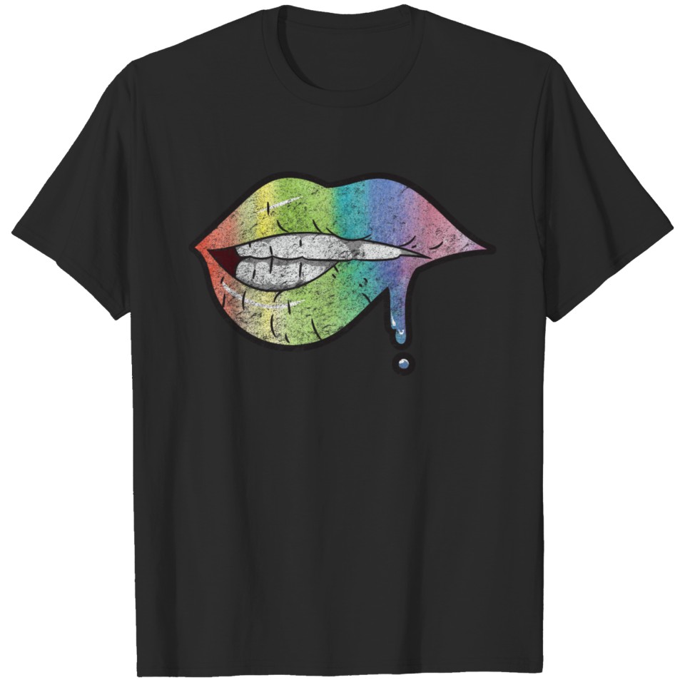 Lgbt Lippen Mund T-Shirt