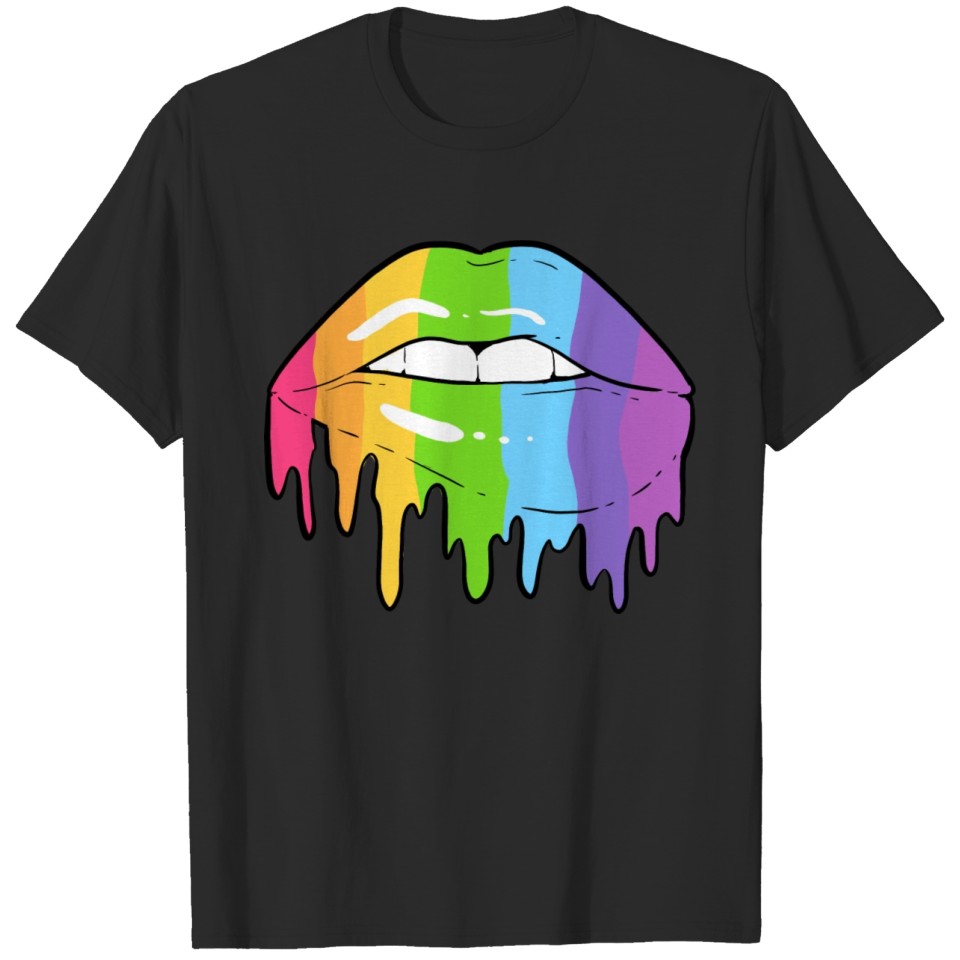 Lgbt Lips Gay Makeup Artist Gift T-Shirt