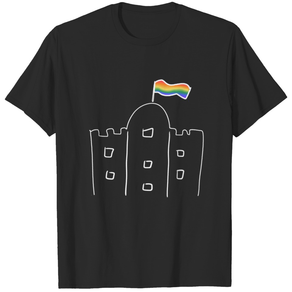 Lgbt Lock Flag Love Symbol T-Shirt