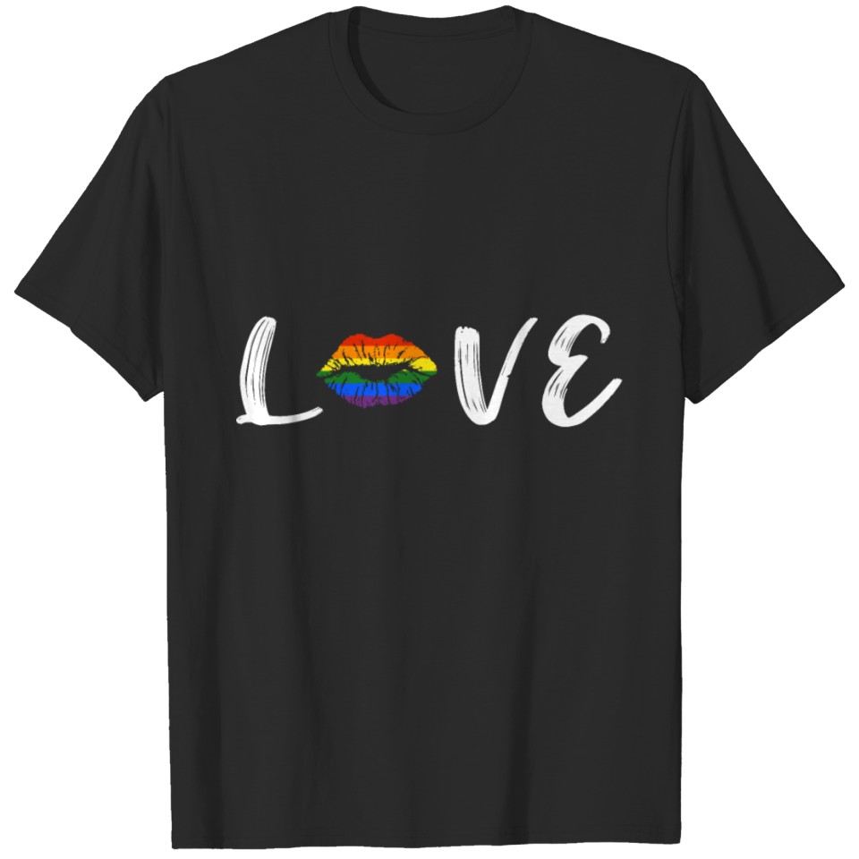 Lgbt Love Rainbow Flag Gift Idea T-Shirt