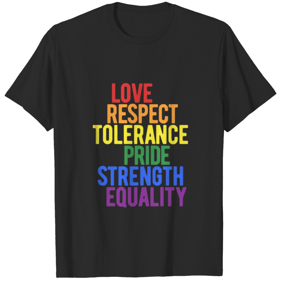 Lgbt Love Respect Pride T-Shirt