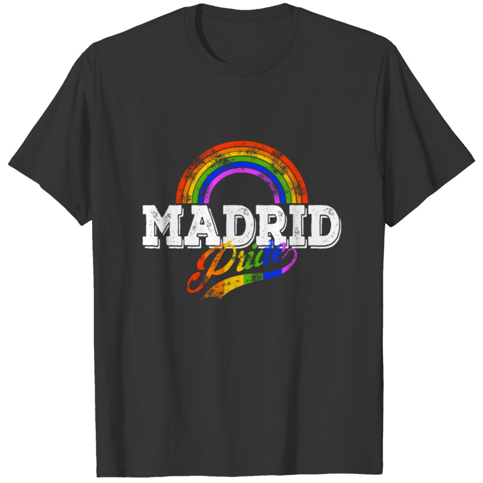 Lgbt Madrid Gay Pride Spain Csd Queer Rainbow T Shirts