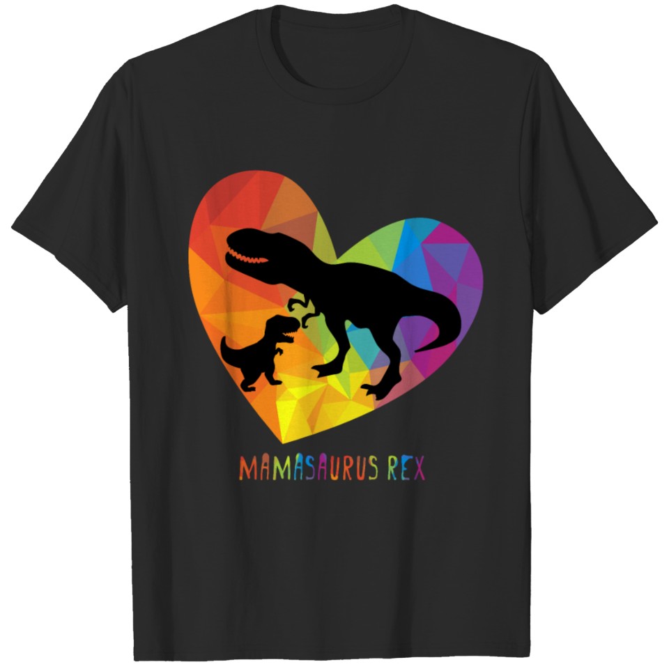 Lgbt Mom Saurus Rex Gay Pride Apparel For Women T-Shirt