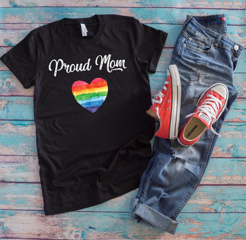 LGBT Mom Shirt | Proud Mom | Gay Pride Family Love Mother's Day Gift