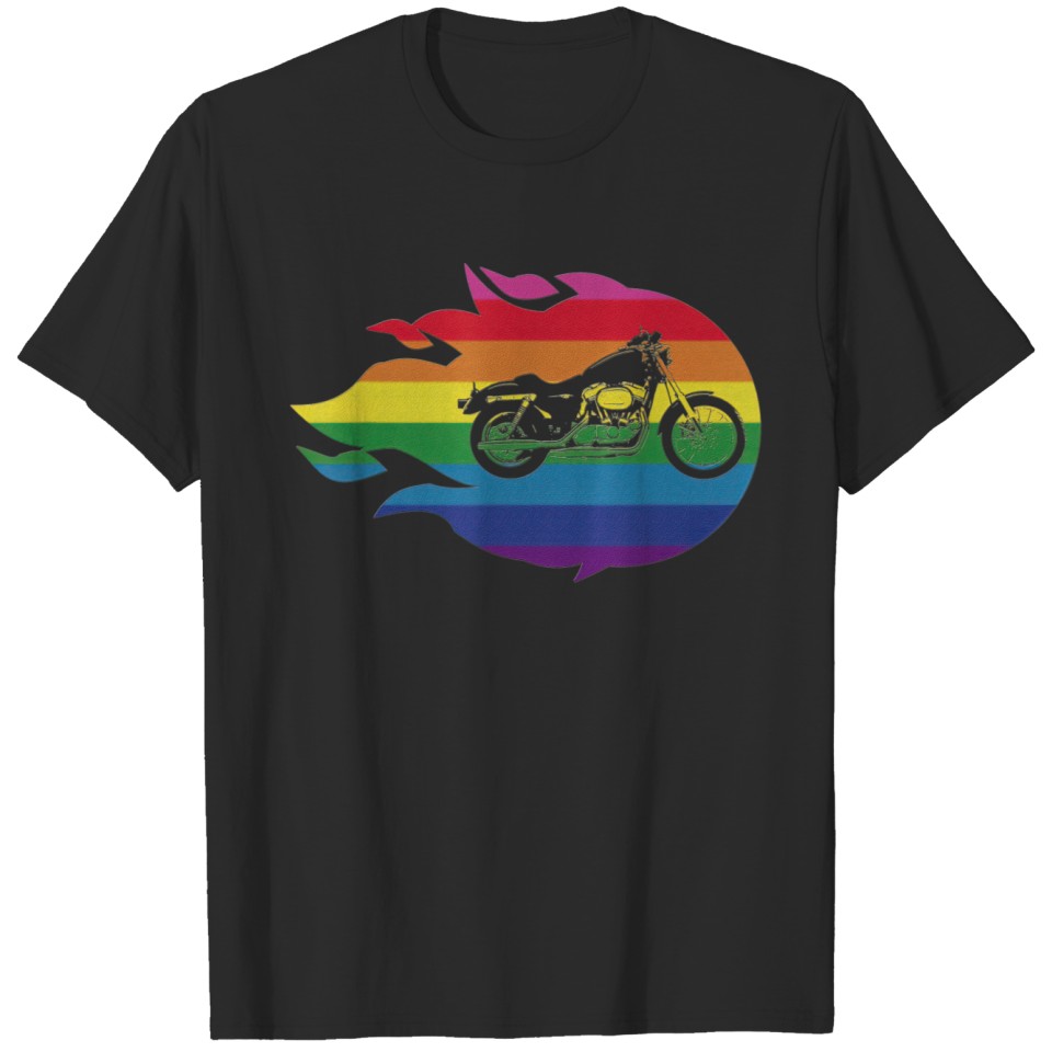 Lgbt Motorbike Design For Gay Biker T T-Shirt