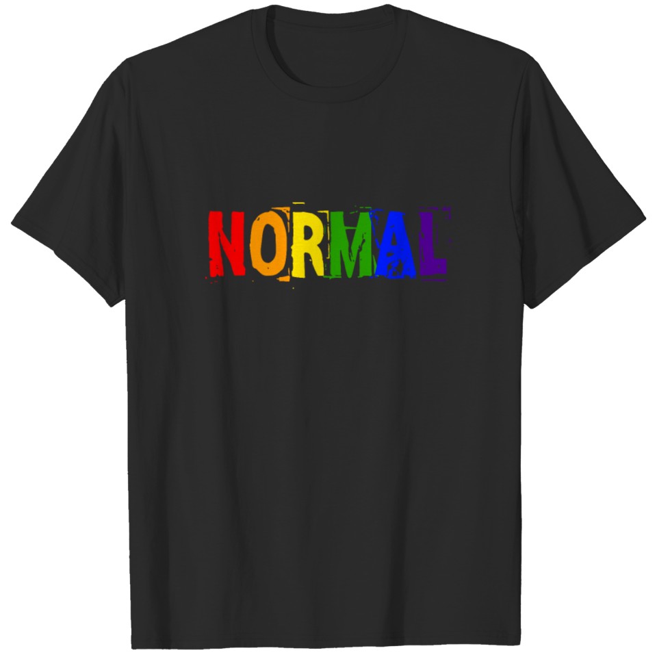 Lgbt Normal Gay Pride Queer Csd Rainbow Coming Out T-Shirt