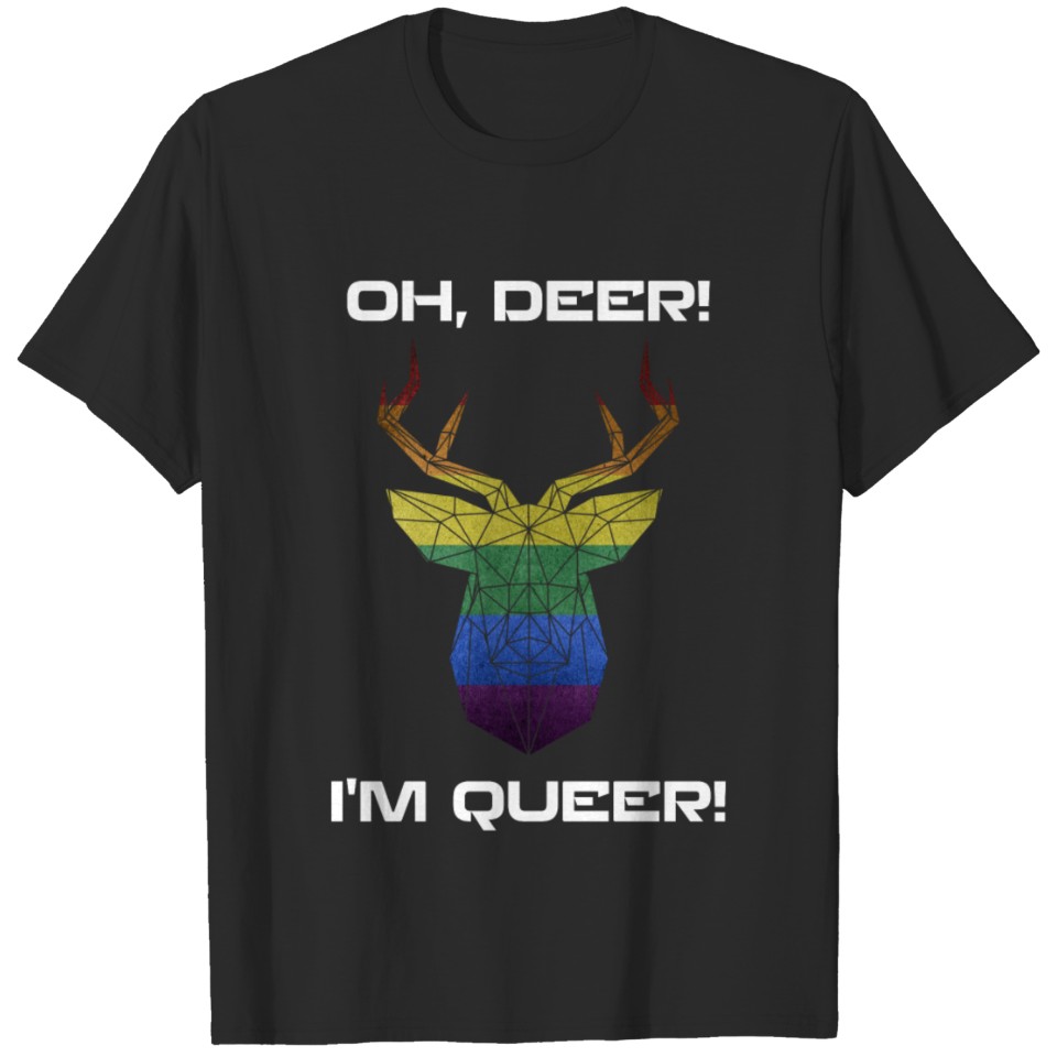 Lgbt - Oh Deer Im Queer T-Shirt