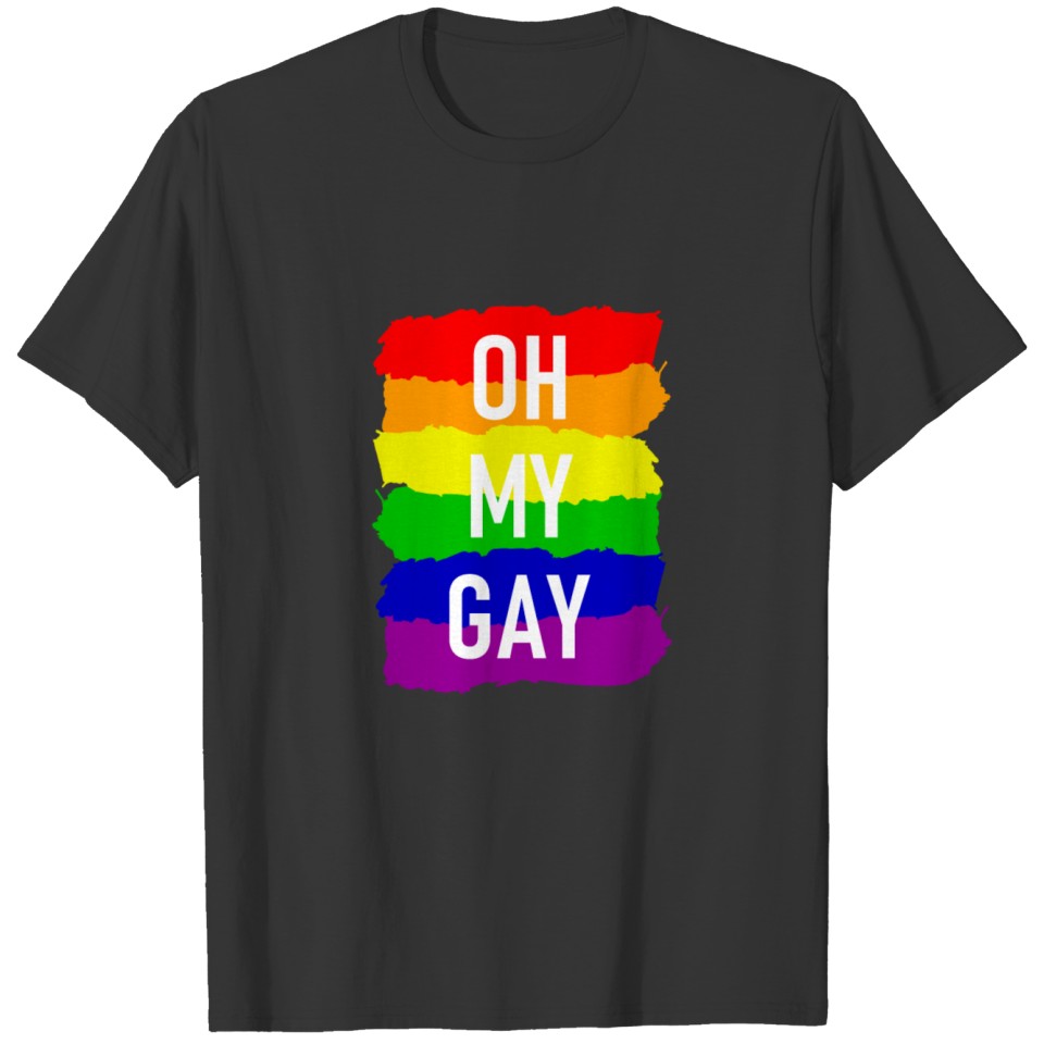 Lgbt - Oh My Gay - Rainbow - Csd - Lesbian T Shirts
