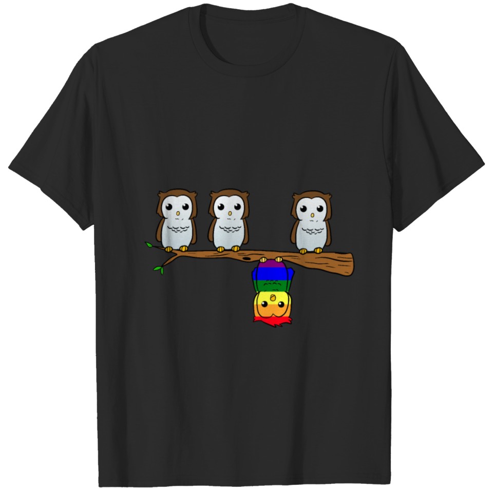 Lgbt Owl T-Shirt