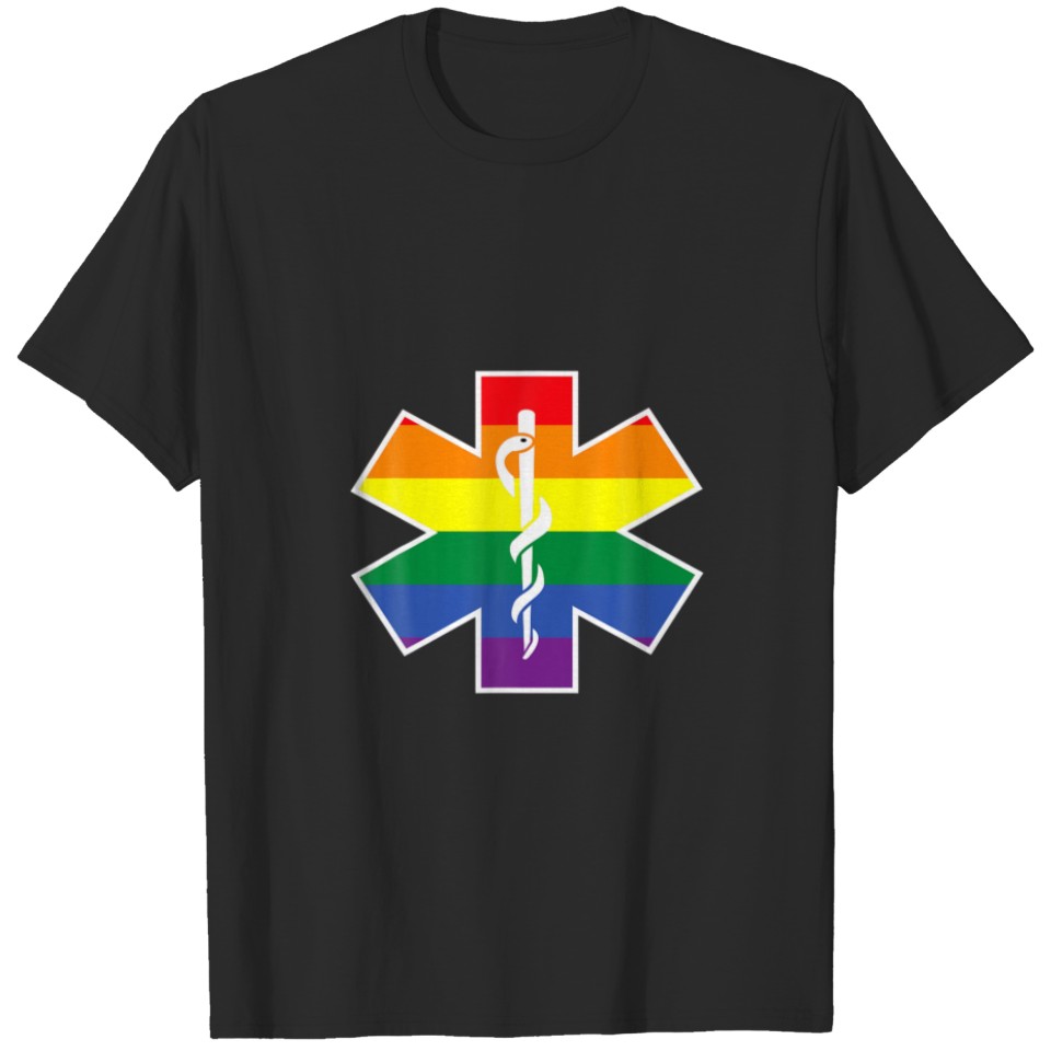 Lgbt Paramedic Emt Gay Pride Homosexual First Resp T-Shirt