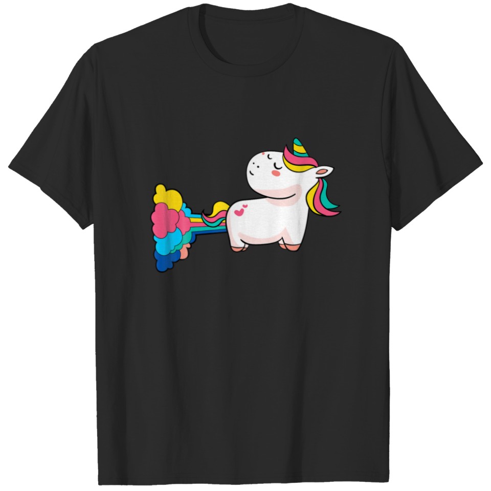 Lgbt Pride Fart Rainbow Unicorn Lesbian Gay Hu T-Shirt