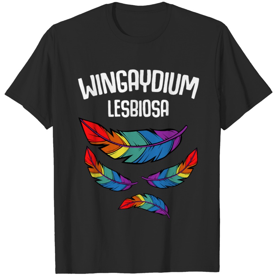 Lgbt Pride Funny Lesbian Love Wingaydium Lesbiosa T-Shirt