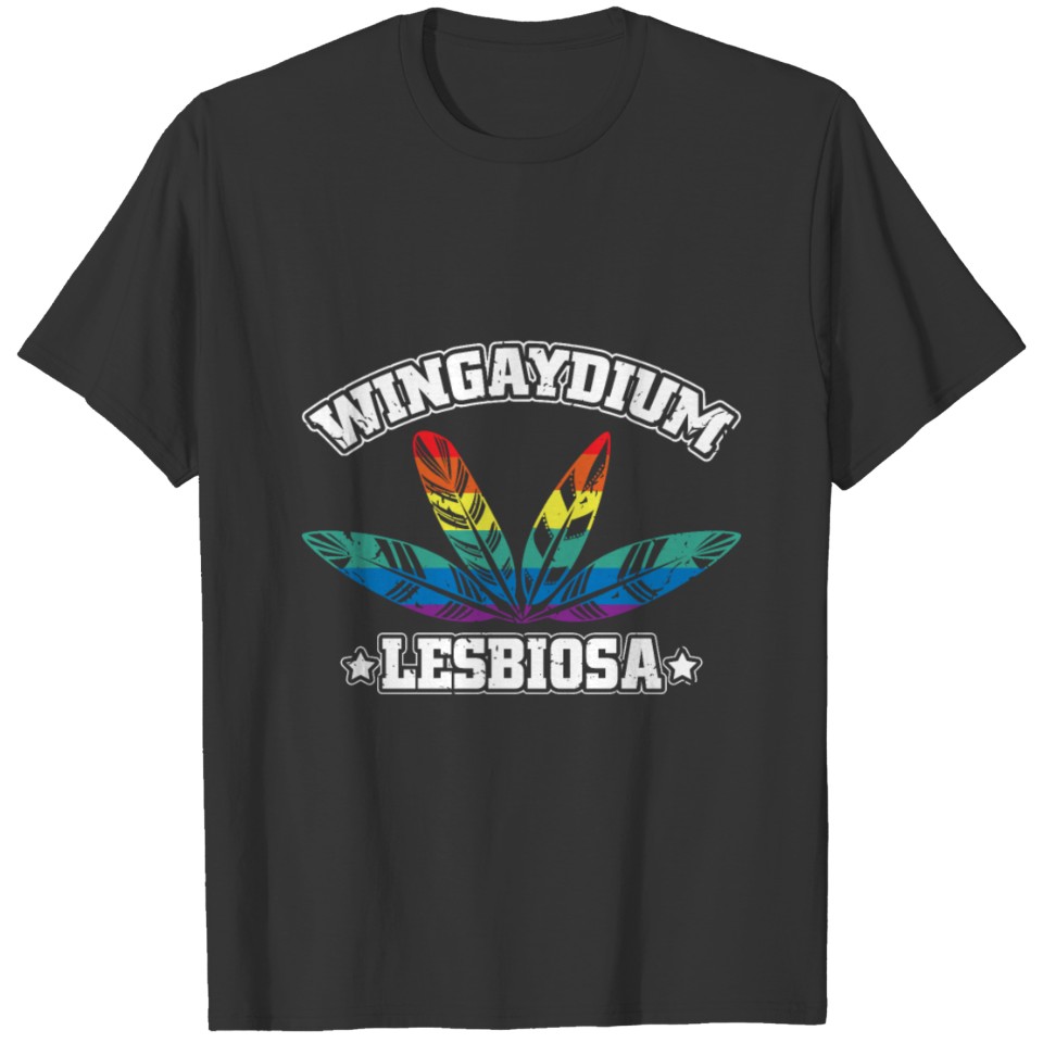 Lgbt Pride Funny Lesbian Love Wingaydium Lesbiosa T Shirts