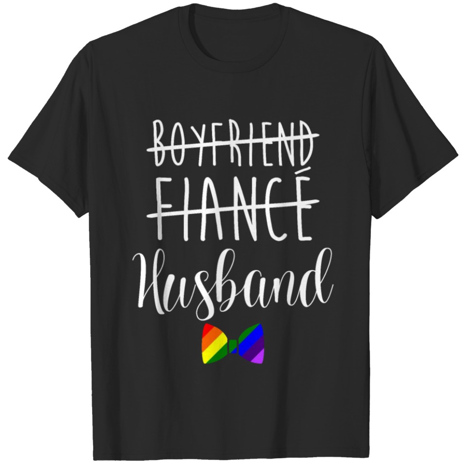 Lgbt Pride Gay Bachelor Party Boyfriend T-Shirt