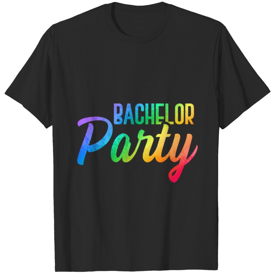 Lgbt Pride Gay Bachelor Party Couple Marry T-Shirt