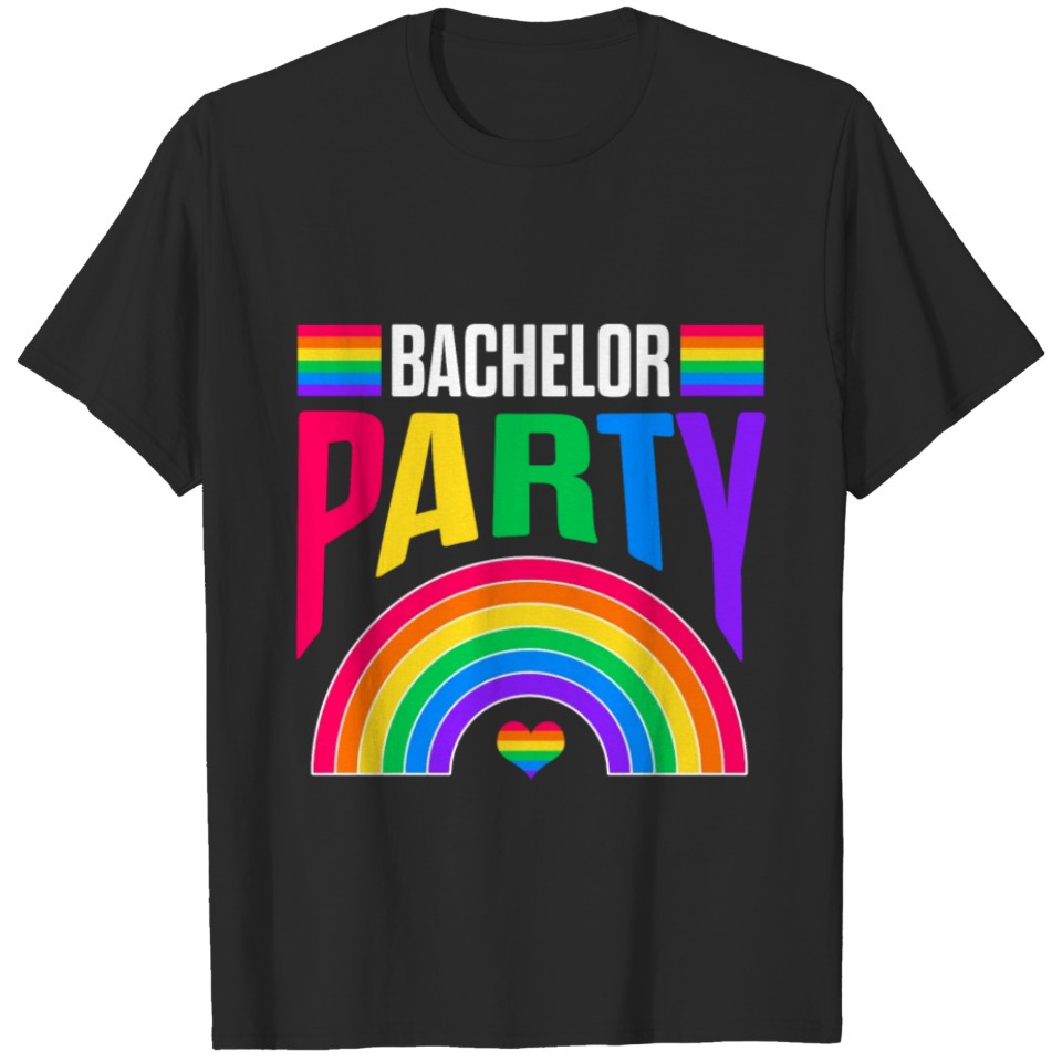Lgbt Pride Gay Bachelor Party Gender Engagement T-Shirt