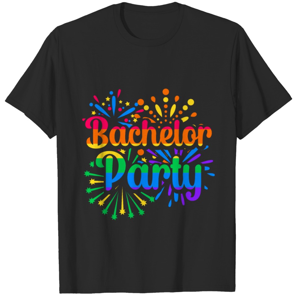 Lgbt Pride Gay Bachelor Party Matrimony T-Shirt