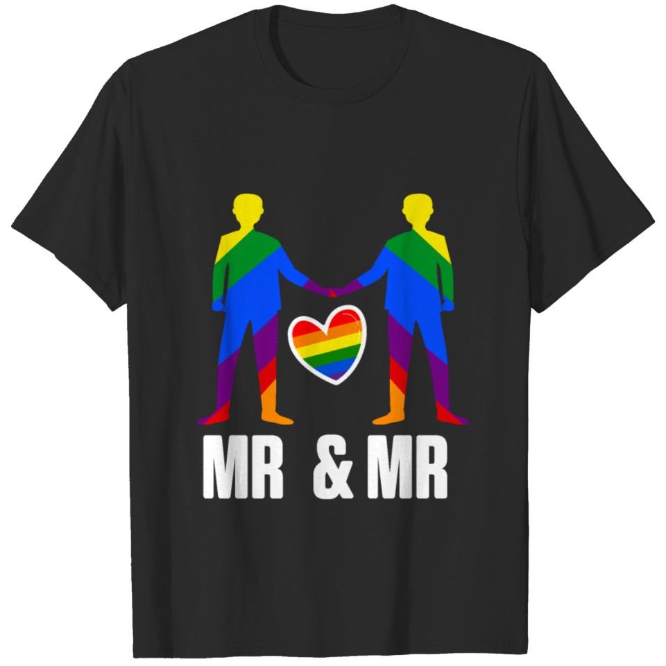 Lgbt Pride Gay Bachelor Party Mr And Mr T-Shirt