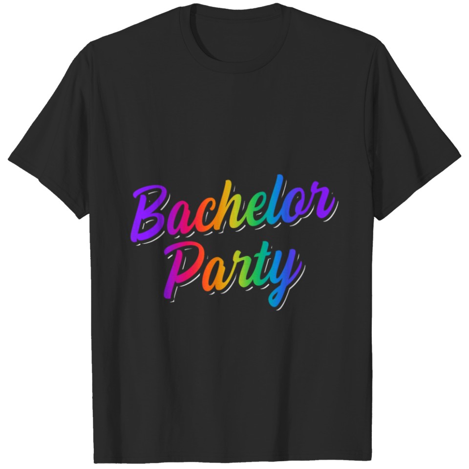 Lgbt Pride Gay Bachelor Party Proud Couple T-Shirt