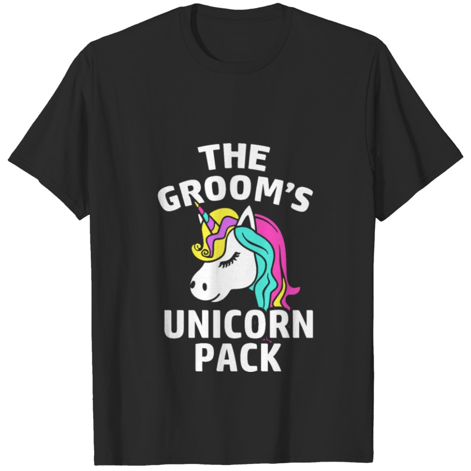 Lgbt Pride Gay Bachelor Party Unicorn Pack T-Shirt