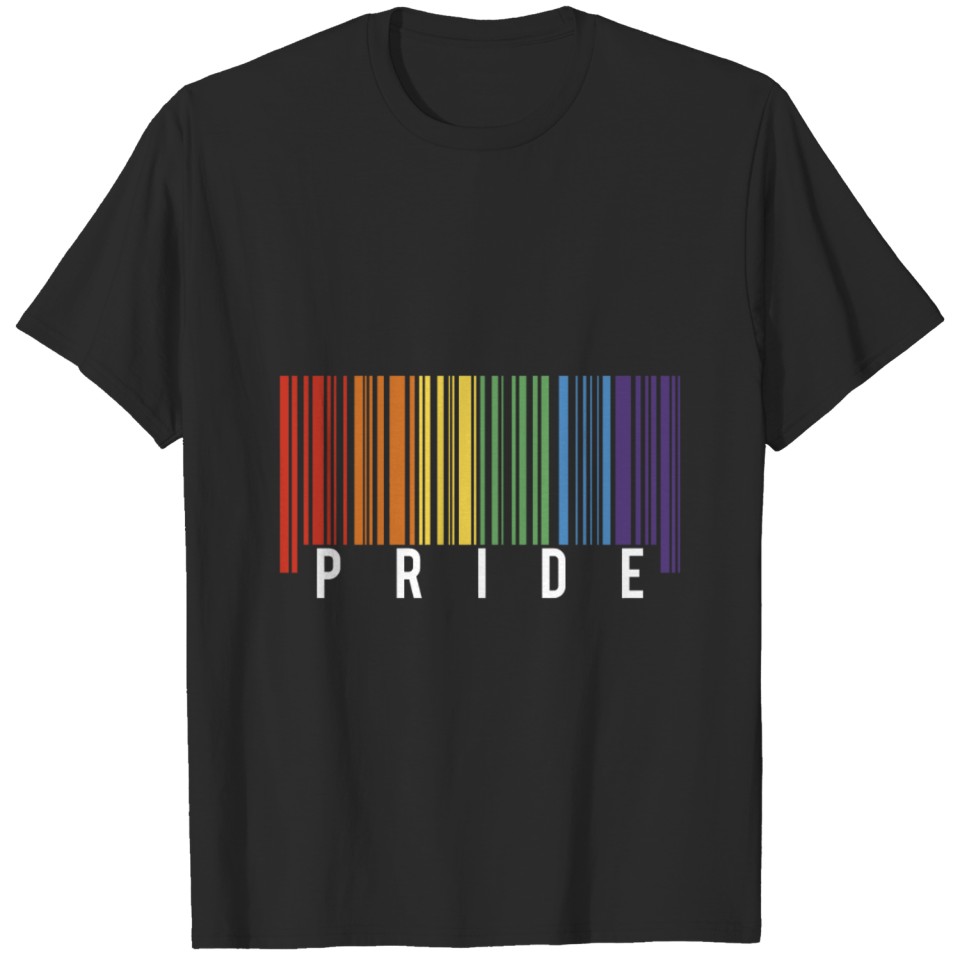 Lgbt Pride Gay Lesbian Pride Barcode S Gift Tee T-Shirt