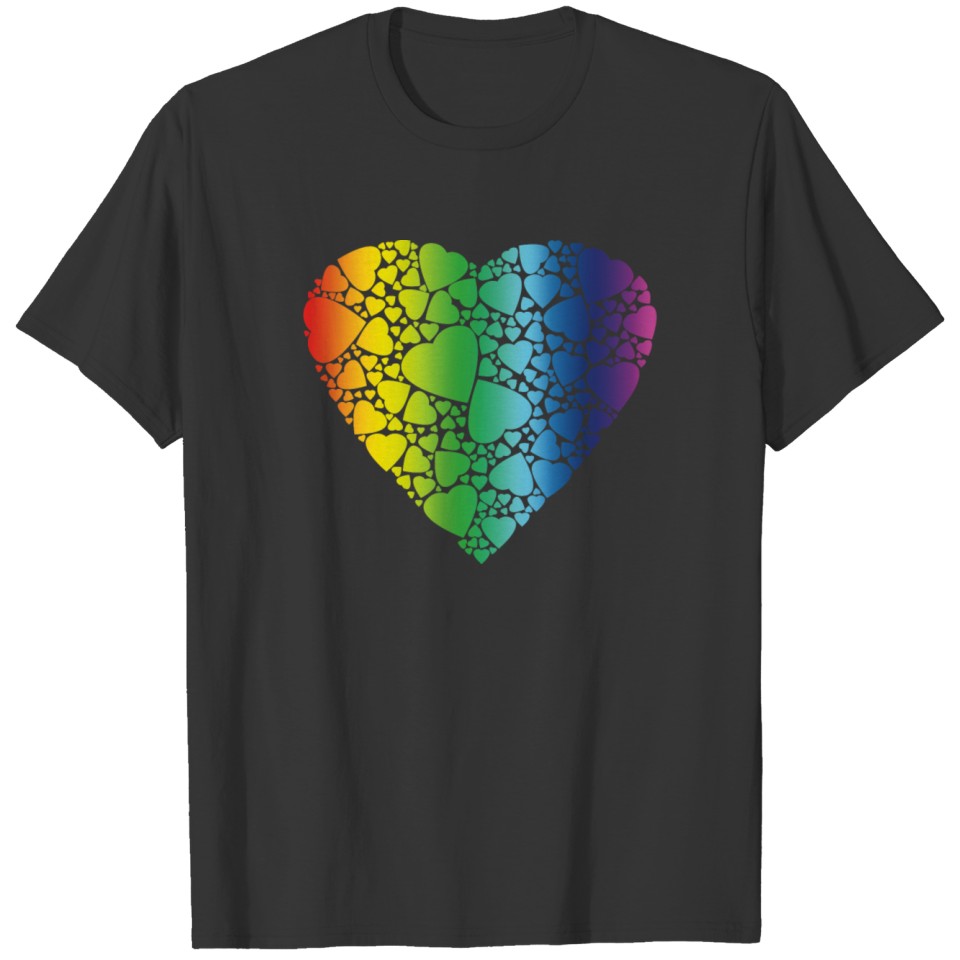 Lgbt Pride Gay Lesbian Proud Heart Gift Idea T Shirts