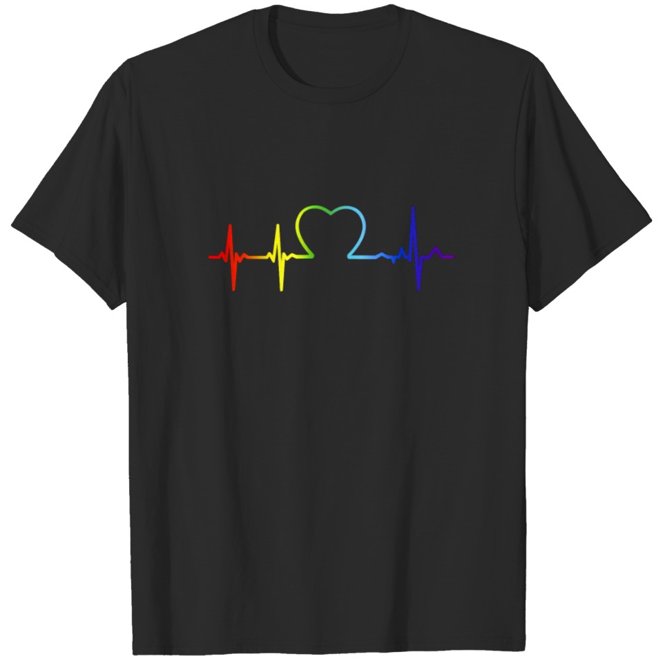 Lgbt Pride Heartbeat T-Shirt