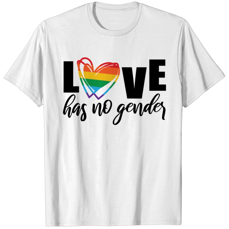 Lgbt Pride Hearts Can T Think Straight T-Shirt