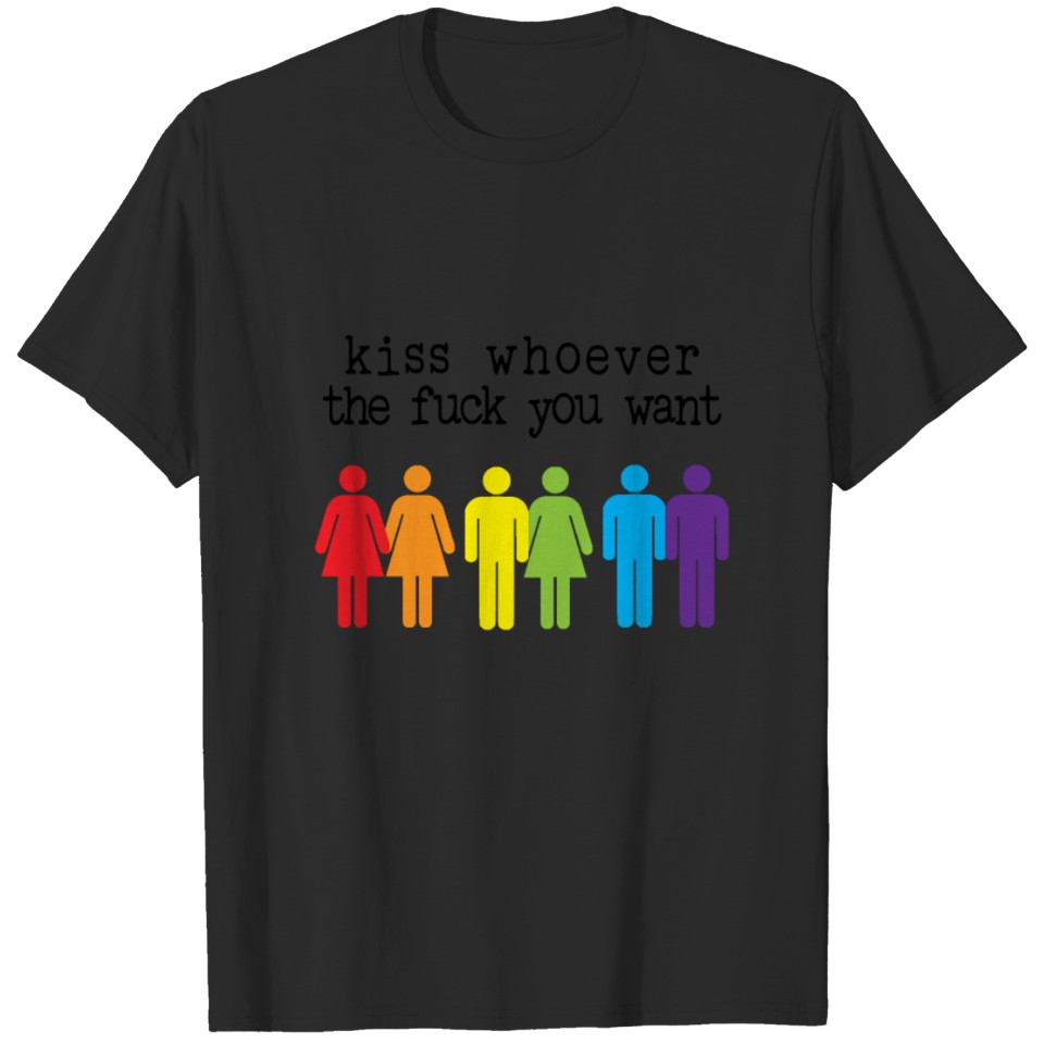 Lgbt Pride Month Parade Product - Kiss Whoever T-Shirt